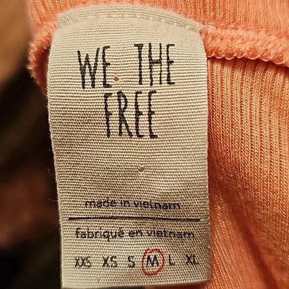 We The Free peach long asymmetrical tunic - Picture 9 of 10